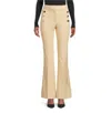 Derek Lam 10 Crosby Robyn Bootcut Embellished Flare Pants In Light Khaki In White