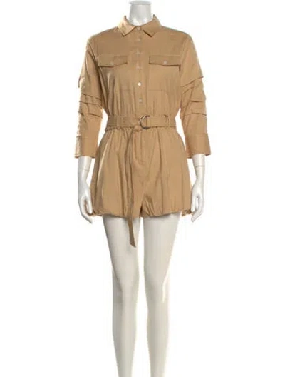 Pre-owned Derek Lam 10 Crosby Romper In Neutral