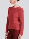 DEREK LAM 10 CROSBY RYAN PULLOVER SWEATER IN RHUBARB