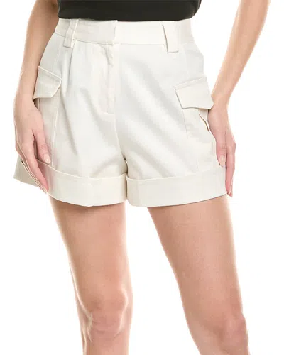 Derek Lam 10 Crosby Ryder Cuffed Cargo Short In White