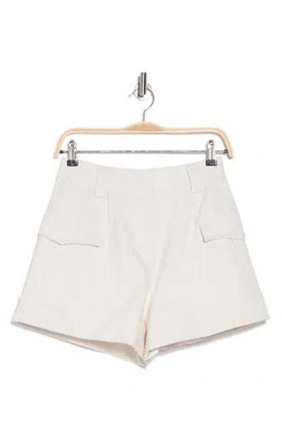 Derek Lam 10 Crosby Ryder Cuffed Cargo Shorts In Washed White