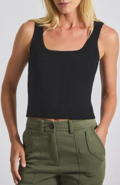 Derek Lam 10 Crosby Sain Rib Jumper Tank In Black