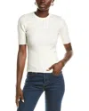 Derek Lam 10 Crosby Salma Ribbed Wool-blend Sweater In White