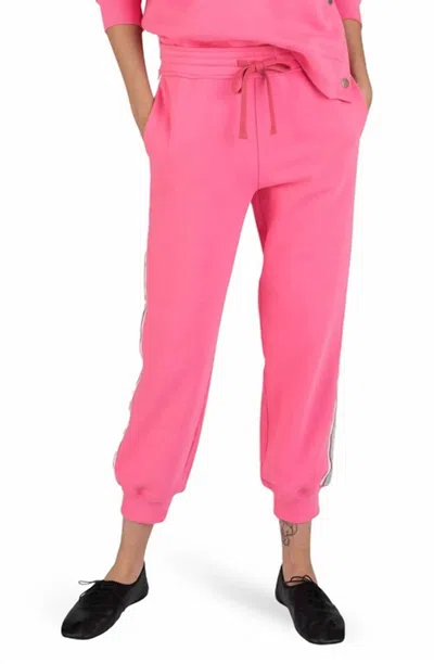 Derek Lam 10 Crosby Sera Track Pants In Flush Pink