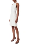 Derek Lam 10 Crosby Serenity Sequined Crewneck Mini Dress In White