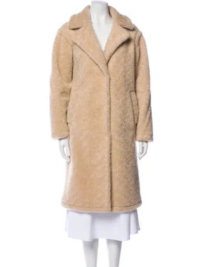Pre-owned Derek Lam 10 Crosby Shearling Faux Fur Vest In Neutral