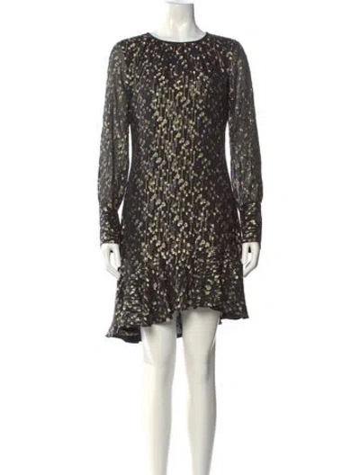 Pre-owned Derek Lam 10 Crosby Silk Mini Dress In Multi
