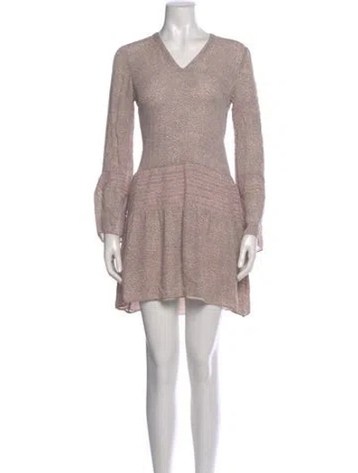 Pre-owned Derek Lam 10 Crosby Silk Mini Dress In Pink