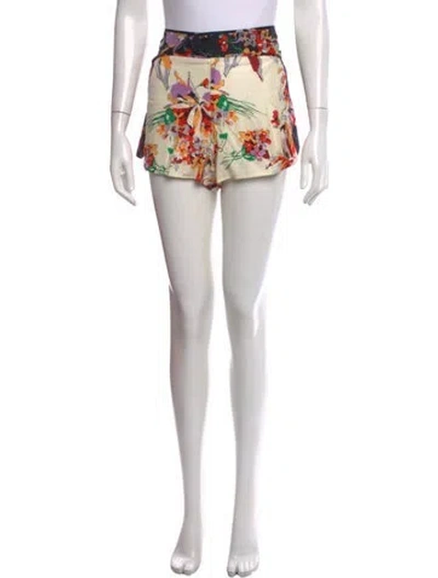 Pre-owned Derek Lam 10 Crosby Silk Mini Shorts In Black
