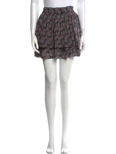 Pre-owned Derek Lam 10 Crosby Silk Mini Skirt In Black
