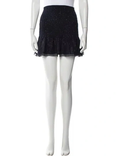 Pre-owned Derek Lam 10 Crosby Silk Mini Skirt In Blue