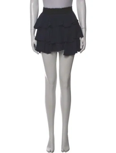Pre-owned Derek Lam 10 Crosby Silk Mini Skirt In Gray