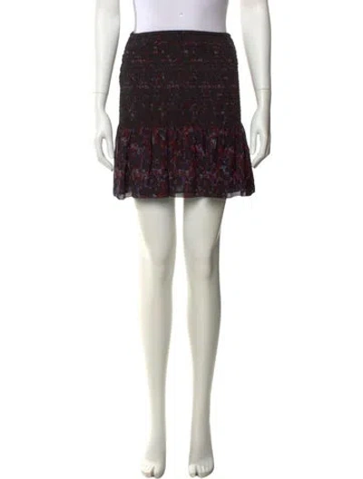 Pre-owned Derek Lam 10 Crosby Silk Mini Skirt In Multi