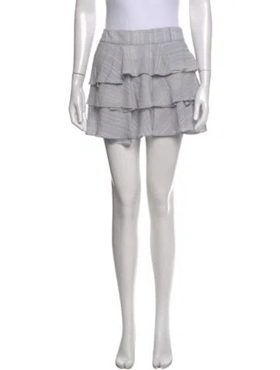 Pre-owned Derek Lam 10 Crosby Silk Mini Skirt In Multi