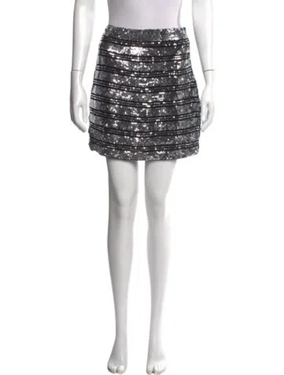 Pre-owned Derek Lam 10 Crosby Silk Mini Skirt In Multi