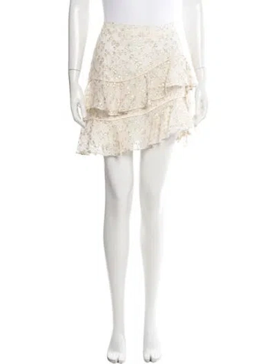 Pre-owned Derek Lam 10 Crosby Silk Mini Skirt W/ Tags In Neutral