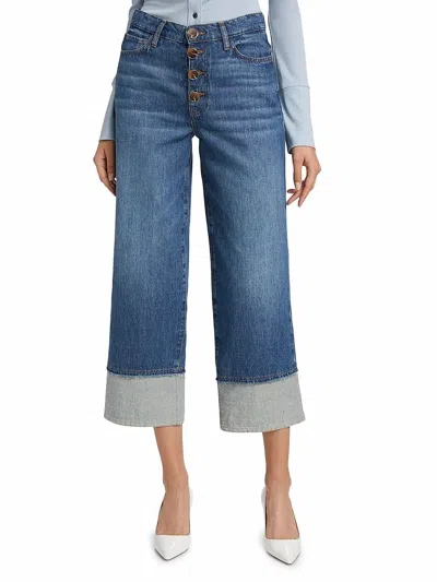 Derek Lam 10 Crosby Simona Cuffed Straight Leg Jeans In Soho