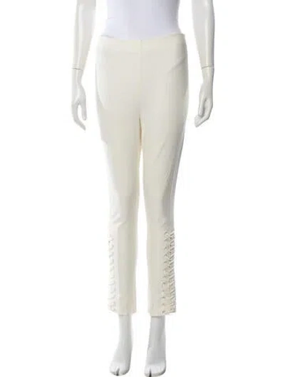 Pre-owned Derek Lam 10 Crosby Skinny Leg Pants In White