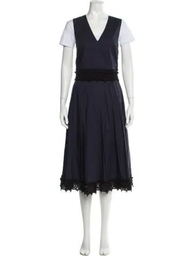 Pre-owned Derek Lam 10 Crosby Skirt Suit In Blue