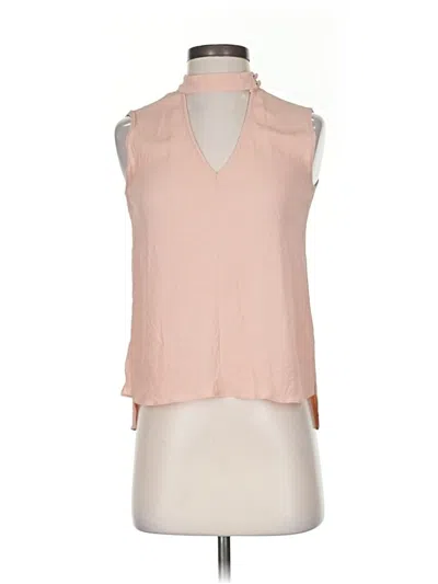 Pre-owned Derek Lam 10 Crosby Sleeveless Silk Top Pink Halter Neckline Tops
