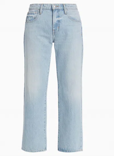 Derek Lam 10 Crosby Sofia Mid Rise Relaxed Straight Jean In Blue In Multi