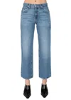 Derek Lam 10 Crosby Sofia Mid Rise Relaxed Straight Jeans In Sutton Vintage In Blue