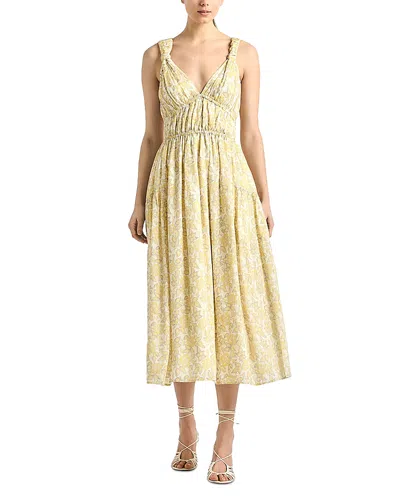 Derek Lam 10 Crosby Sorrel Printed Dress In Neutral