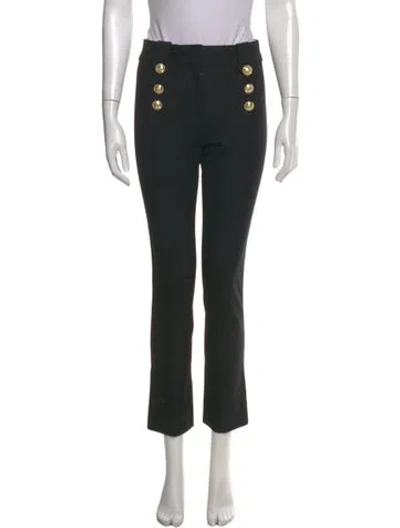 Pre-owned Derek Lam 10 Crosby Straight Leg Pants In Black