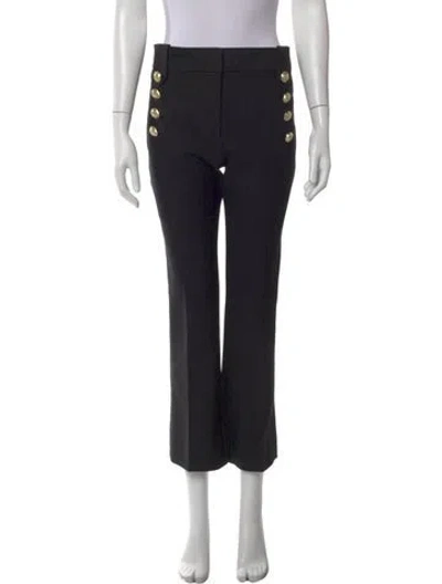Pre-owned Derek Lam 10 Crosby Straight Leg Pants In Black