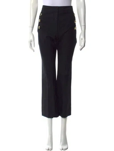 Pre-owned Derek Lam 10 Crosby Straight Leg Pants In Black