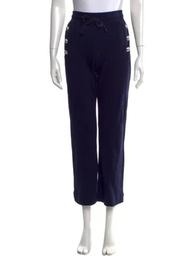 Pre-owned Derek Lam 10 Crosby Straight Leg Pants In Blue