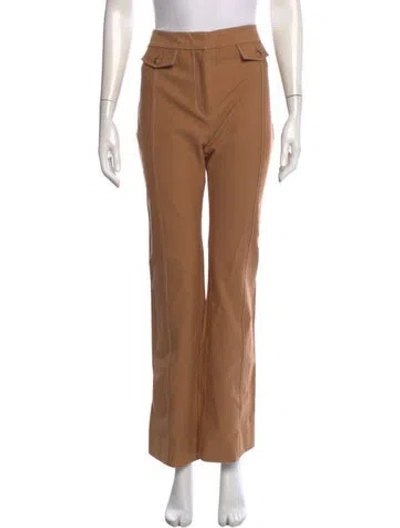 Pre-owned Derek Lam 10 Crosby Straight Leg Pants In Brown