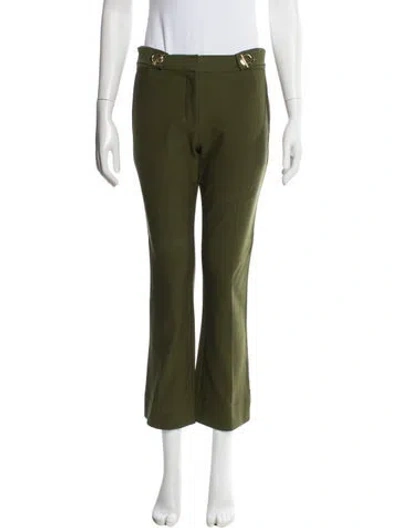 Pre-owned Derek Lam 10 Crosby Straight Leg Pants In Green
