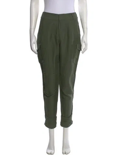 Pre-owned Derek Lam 10 Crosby Straight Leg Pants In Green