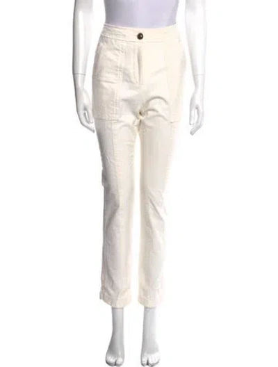 Pre-owned Derek Lam 10 Crosby Straight Leg Pants In Neutral