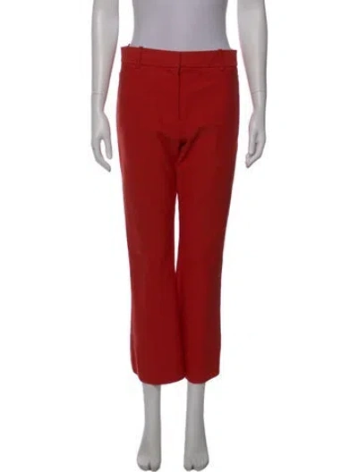 Pre-owned Derek Lam 10 Crosby Straight Leg Pants In Red