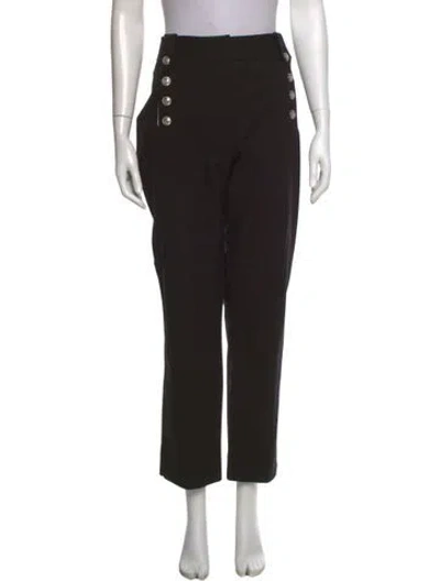 Pre-owned Derek Lam 10 Crosby Straight Leg Pants W/ Tags In Black
