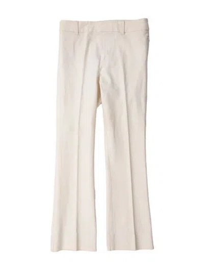 Pre-owned Derek Lam 10 Crosby Straight Leg Pants In White