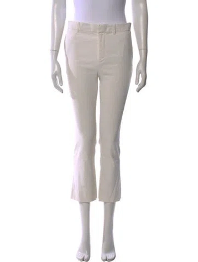 Pre-owned Derek Lam 10 Crosby Straight Leg Pants In White