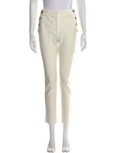 Pre-owned Derek Lam 10 Crosby Straight Leg Pants In White