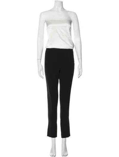 Pre-owned Derek Lam 10 Crosby Strapless Jumpsuit In Black