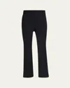 Derek Lam 10 Crosby Stretch-cotton Cropped Flare Trousers In Black