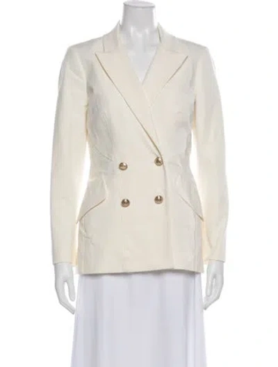 Pre-owned Derek Lam 10 Crosby Striped Blazer In Neutral