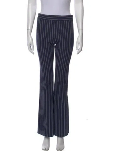Pre-owned Derek Lam 10 Crosby Striped Flared Pants In Blue