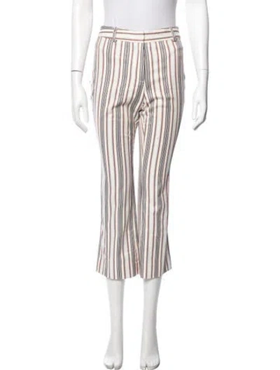 Pre-owned Derek Lam 10 Crosby Striped Flared Pants In Neutral