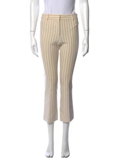 Pre-owned Derek Lam 10 Crosby Striped Flared Pants In Neutral
