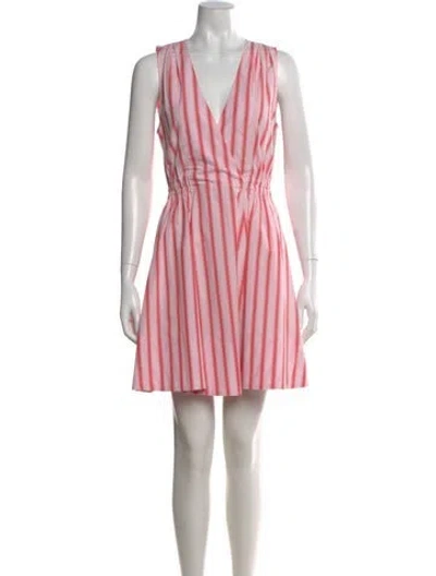 Pre-owned Derek Lam 10 Crosby Striped Mini Dress W/ Tags In Pink