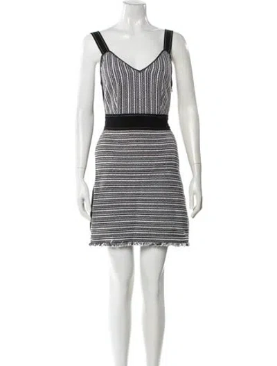 Pre-owned Derek Lam 10 Crosby Striped Mini Dress In White