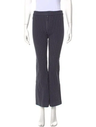 Pre-owned Derek Lam 10 Crosby Striped Wide Leg Pants In Blue