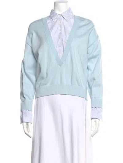 Pre-owned Derek Lam 10 Crosby Sweater In Blue